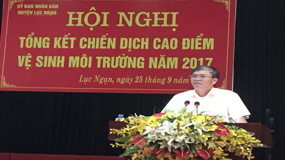 Năm 2018: Lục Ngạn phấn đấu 100% các xã đều có HTX vệ sinh môi trường