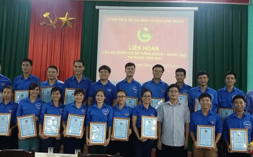 Lạng Giang liên hoan "Cán bộ Đoàn cơ sở Năng động - Sáng tạo - Tài năng"