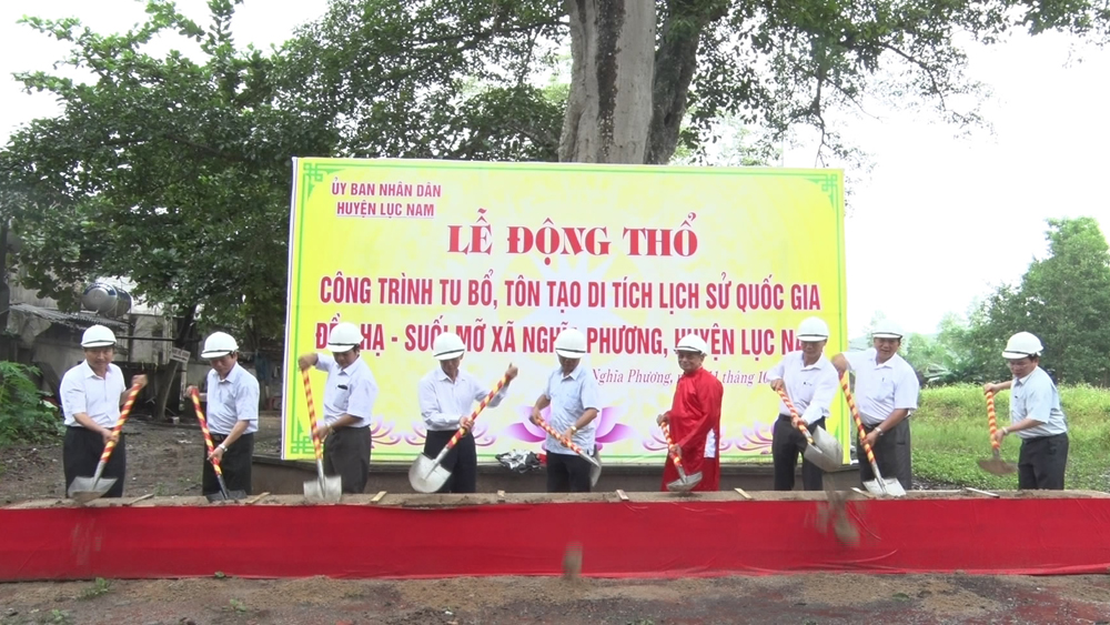 Khởi công tu bổ, tôn tạo đền Hạ thuộc quần thể di tích Suối Mỡ