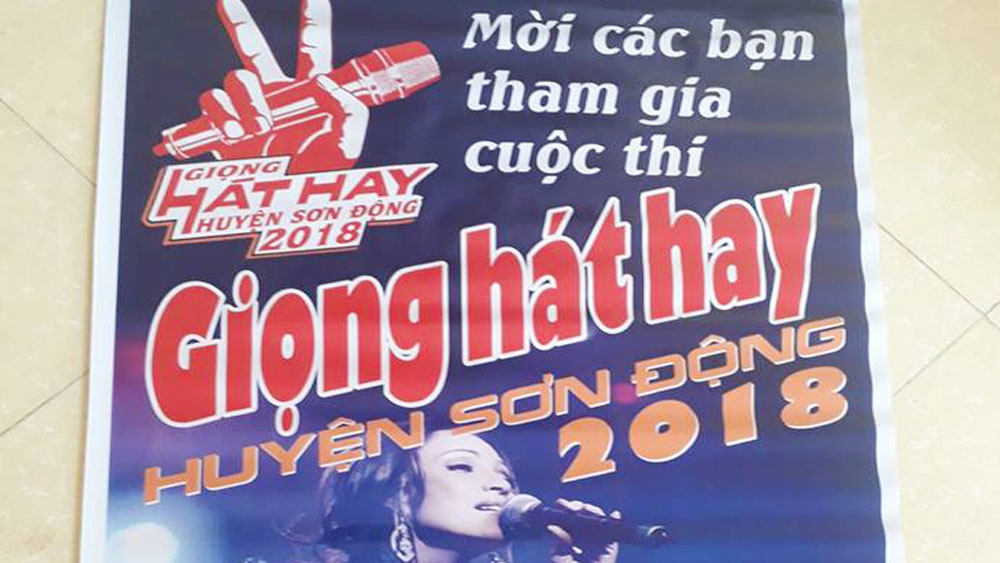 Tổ chức hội thi “Giọng hát hay Sơn Động”