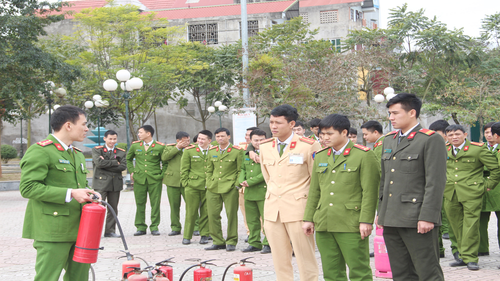 Tập huấn nghiệp vụ công tác phòng cháy chữa cháy