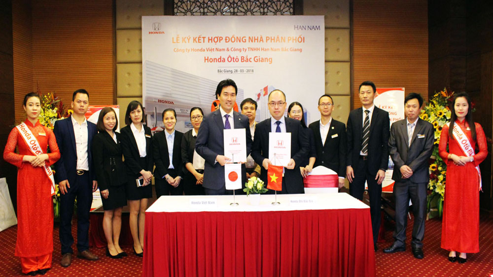 Thông cáo báo chí lễ ký kết hợp đồng nhà phân phối Honda Ô tô Bắc Giang