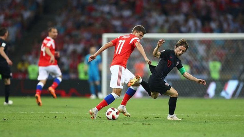 Thắng Nga kịch tính sau loạt luân lưu 11m, Croatia vào bán kết gặp tuyển Anh