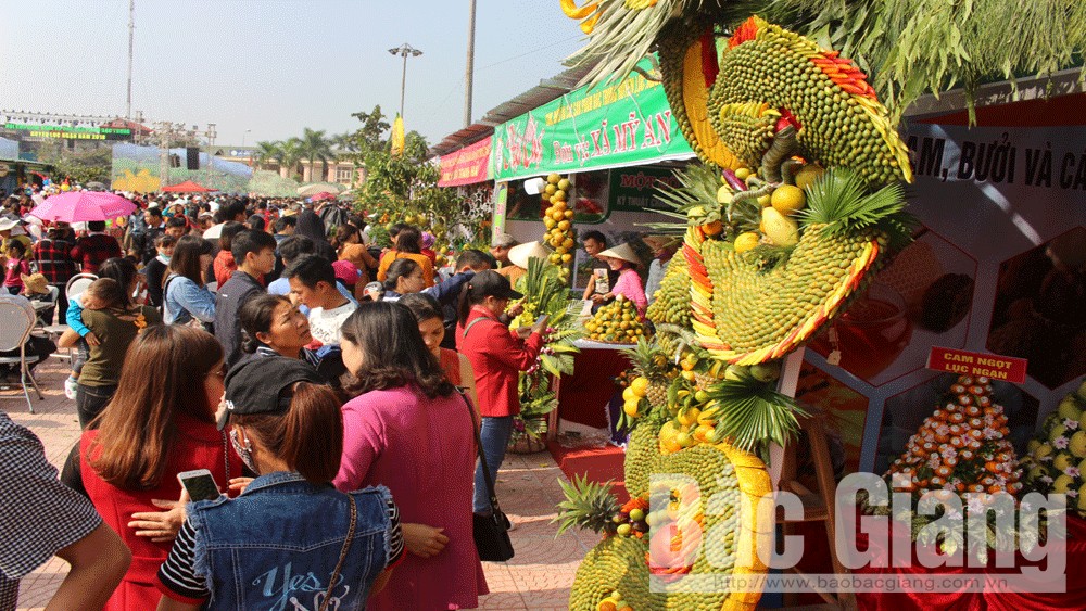 Hội chợ cam, bưởi và các sản phẩm trái cây huyện Lục Ngạn: Đa dạng sản phẩm, hấp dẫn du khách