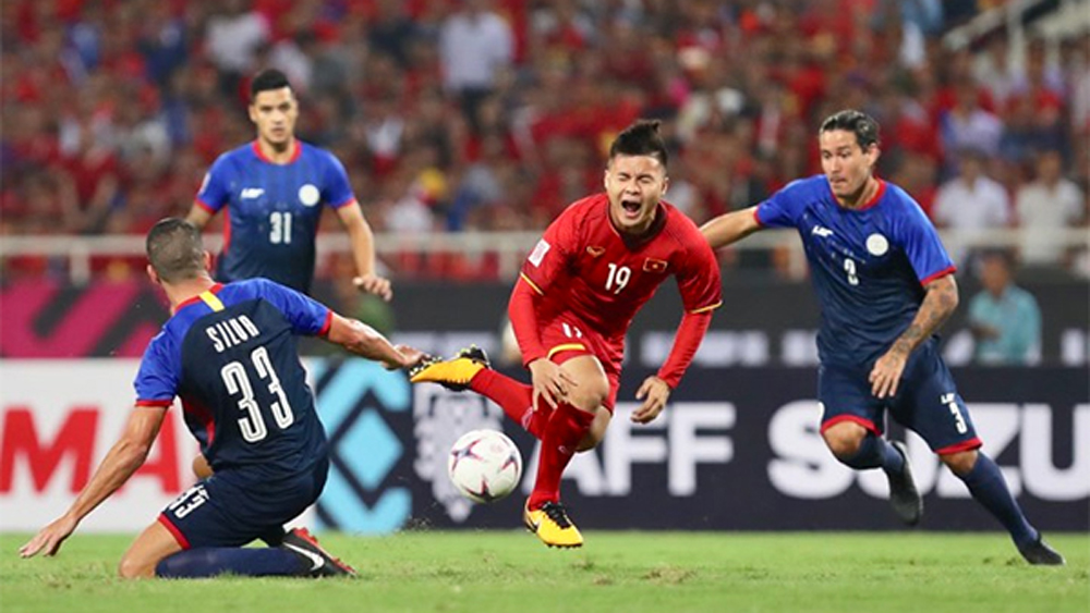 Bán kết AFF Cup 2018 lượt về Việt Nam-Philippines (hiệp 1): Tỷ số chưa được mở