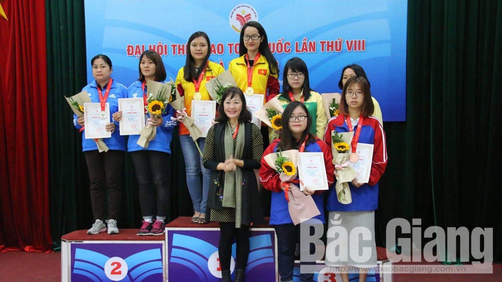Cờ vua Bắc Giang kết thúc Đại hội thể thao toàn quốc với 3 HCV, 1 HCB, 1 HCĐ