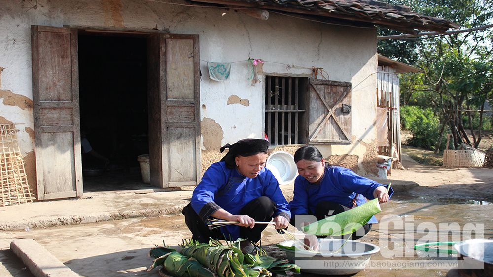 Người Nùng ở thôn Bắc Hoa, xã Tân Sơn (Lục Ngạn) đón Tết