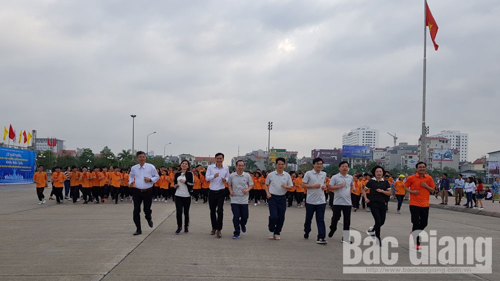 TP Bắc Giang: Hơn 1 nghìn người tham gia Ngày chạy Olympic vì sức khỏe toàn dân