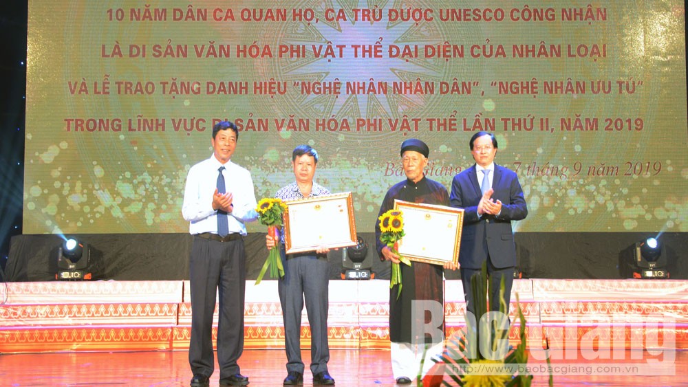 Bac Giang marks 10 years since world’s recognition of folk arts