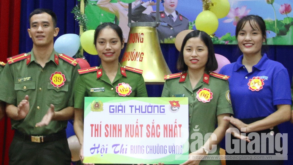 Công an tỉnh Bắc Giang: 50 thí sinh tham gia hội thi "Rung chuông vàng"