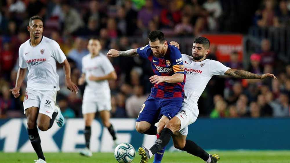 Barca thắng đậm Sevilla trong trận cầu có 2 thẻ đỏ