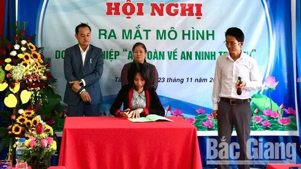 Bắc Giang: Ra mắt mô hình doanh nghiệp "An toàn về an ninh trật tự"