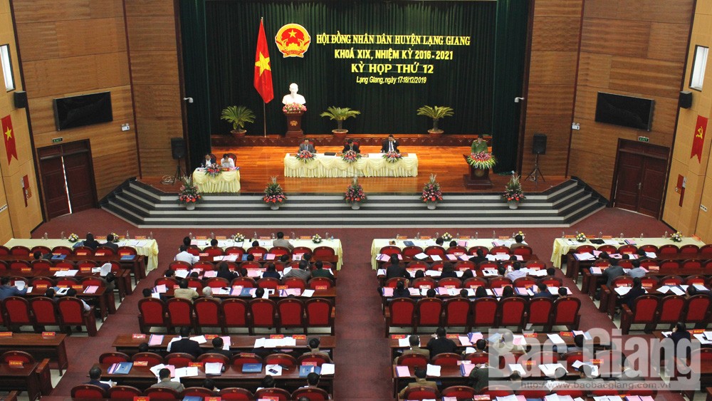 Kỳ họp thứ 12, HĐND huyện Lạng Giang: Sẽ thông qua 5 tờ trình, dự thảo nghị quyết