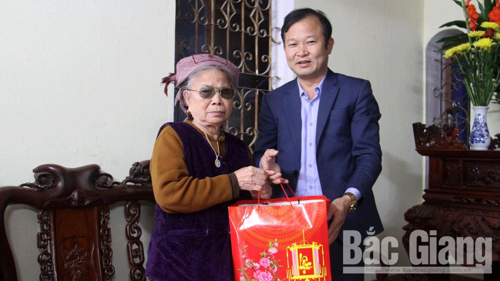 Lãnh đạo huyện Việt Yên thăm, tặng quà Tết người có công