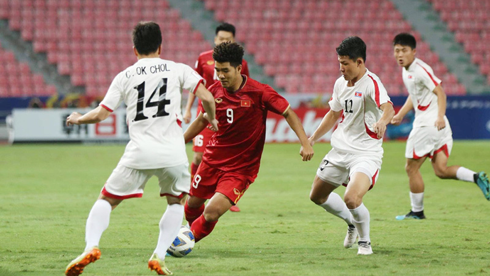 U23 Việt Nam-U23 Triều Tiên vòng chung kết U23 châu Á 2020 (hiệp 1): Tiến Dũng mắc sai lầm, Triều Tiên gỡ hòa 1-1