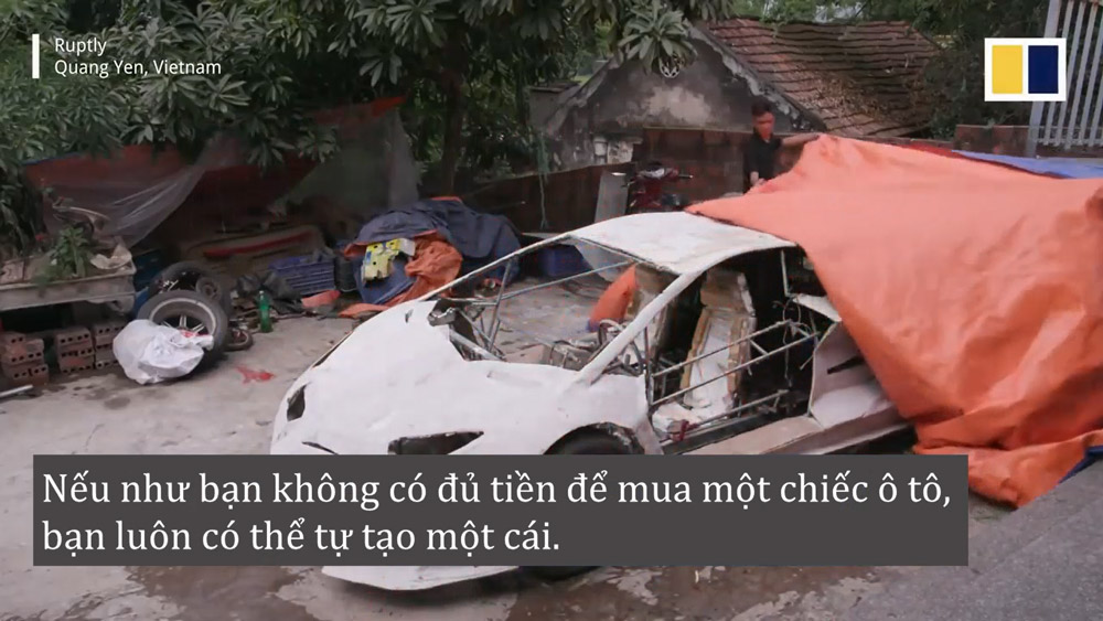 Siêu xe bằng bìa các-tông của hai thanh niên Việt Nam lên báo nước ngoài