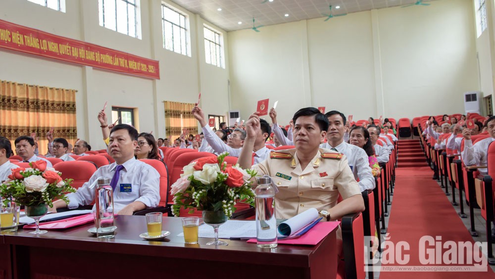 Đại hội đảng bộ phường, xã: Cụ thể hóa các định hướng lớn của thành phố Bắc Giang