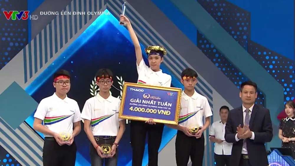 Nam sinh Bắc Ninh chạm mốc điểm kỷ lục phần thi Khởi động Olympia