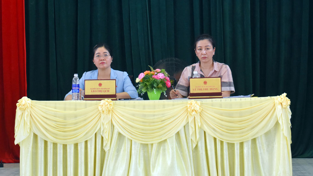 Đoàn đại biểu Quốc hội tỉnh tiếp xúc cử tri huyện Tân Yên