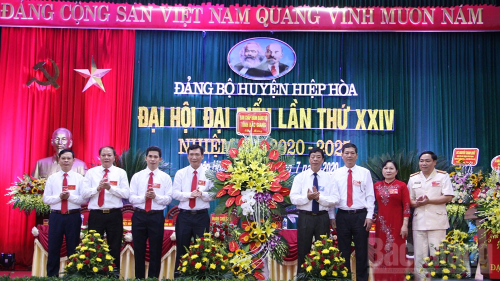 Khai mạc Đại hội Đảng bộ huyện Hiệp Hòa lần thứ XXIV: Phấn đấu đạt tiêu chí đô thị loại IV vào năm 2025