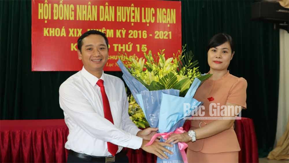 Bà Nguyễn Thu Hường được bầu giữ chức Phó Chủ tịch HĐND huyện Lục Ngạn