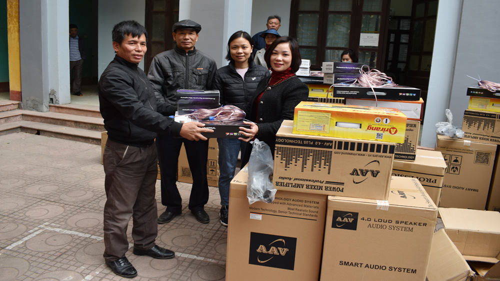 Tân Yên: Bổ sung thiết bị cho 30 nhà văn hóa thôn, tổ dân phố