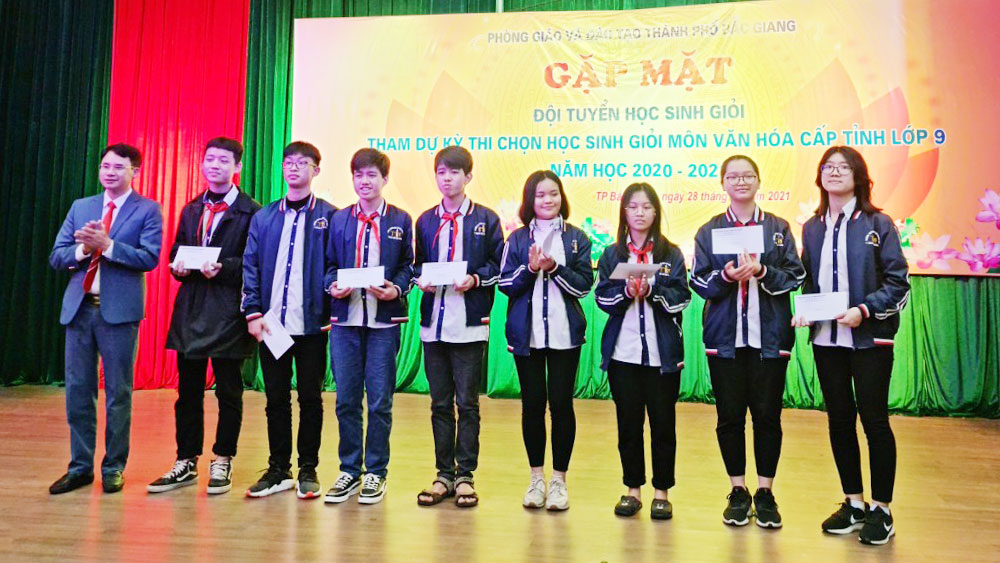 Phòng Giáo dục và Đào tạo TP Bắc Giang tiếp tục dẫn đầu kỳ thi học sinh giỏi cấp tỉnh năm học 2020-2021