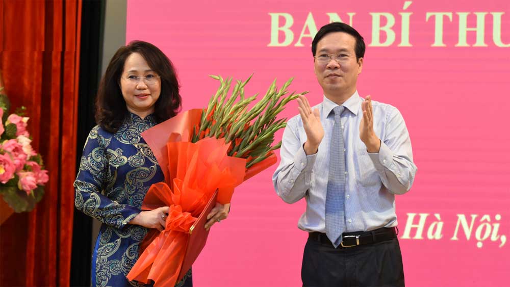 Đồng chí Lâm Thị Phương Thanh và Đặng Khánh Toàn giữ chức Phó Chánh Văn phòng Trung ương Đảng