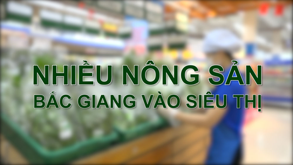 Nhiều nông sản Bắc Giang vào siêu thị