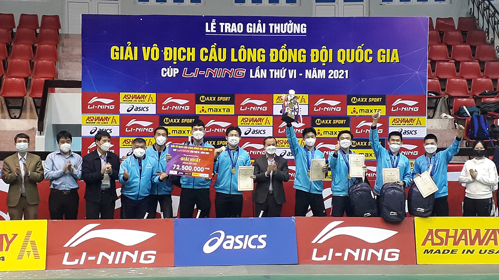 Bắc Giang giành 2 huy chương tại giải vô địch cầu lông đồng đội quốc gia