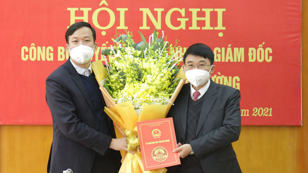 Đồng chí Bùi Quang Huy giữ chức Giám đốc Sở Tài nguyên và Môi trường tỉnh Bắc Giang
