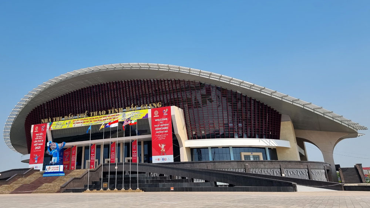 Nhà Thi đấu thể thao tỉnh Bắc Giang sẵn sàng cho SEA Games 31