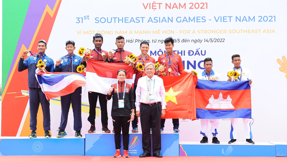 Việt Nam giành 2 HCV bộ môn đua thuyền Rowing