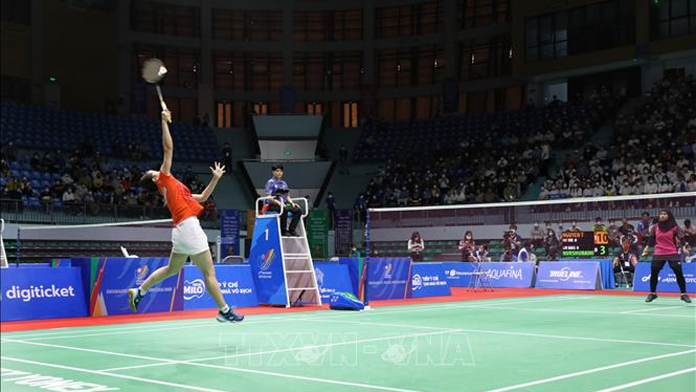 Hai tay vợt nữ Việt Nam mở màn thắng áp đảo ở vòng tứ kết môn Cầu lông