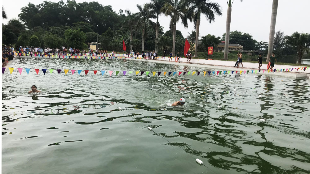 Lục Nam tổ chức giải bơi dành cho học sinh tiểu học