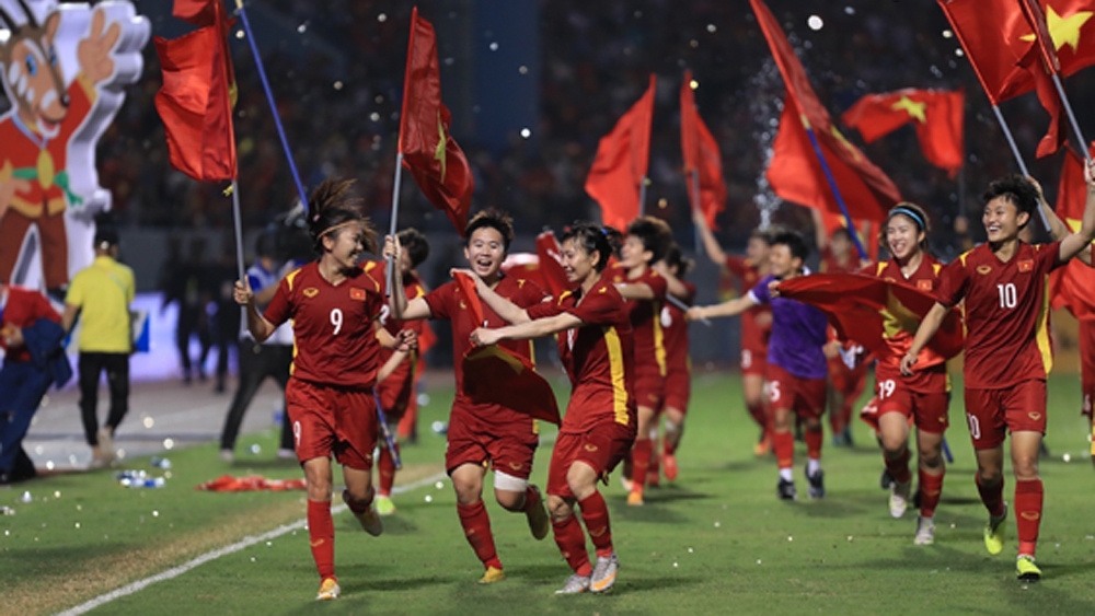 Đánh bại Thái Lan, đội tuyển bóng đá nữ Việt Nam vô địch SEA Games 31