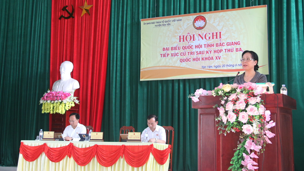 ĐBQH tỉnh Bắc Giang tiếp xúc cử tri các huyện Tân Yên, Việt Yên