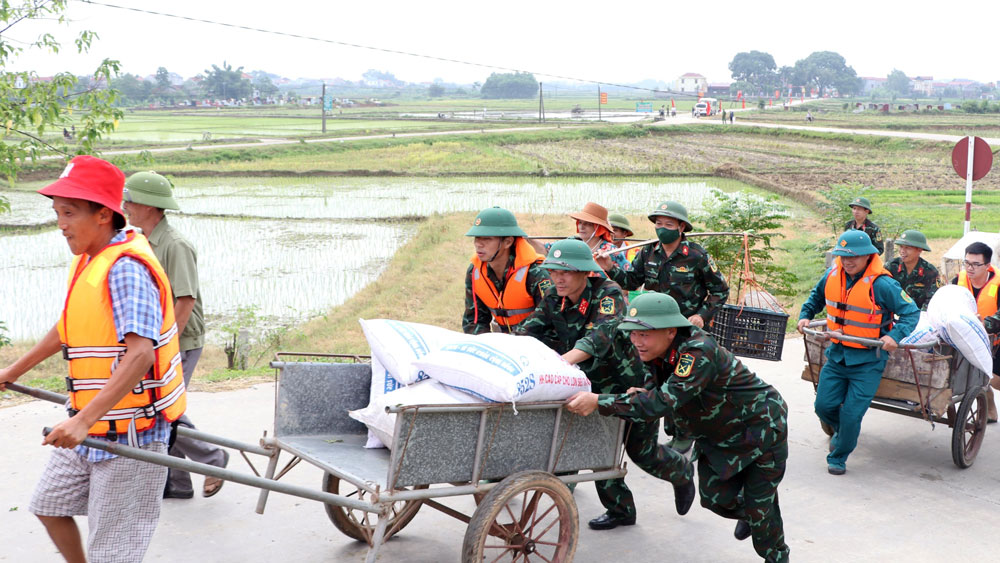 Hiệp Hòa: Diễn tập phòng chống thiên tai, tìm kiếm cứu nạn