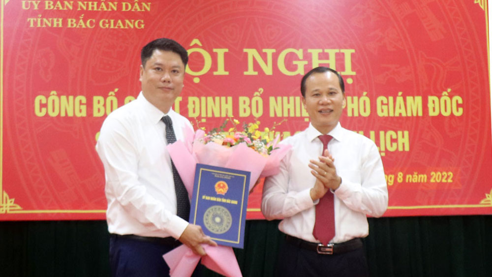 Đồng chí Đỗ Tuấn Khoa được bổ nhiệm Phó Giám đốc Sở Văn hóa, Thể thao và Du lịch Bắc Giang