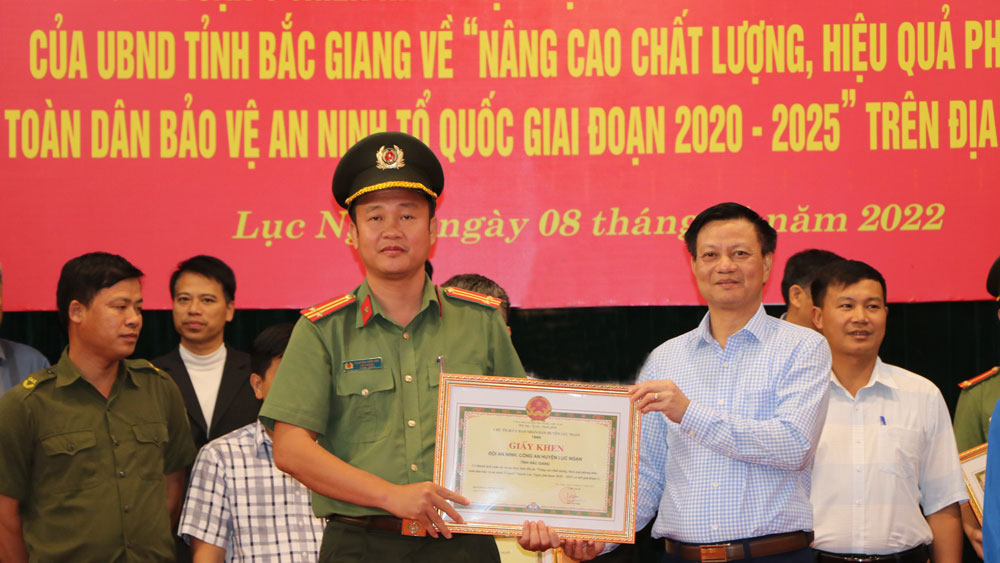 Lục Ngạn sơ kết giai đoạn 1 thực hiện Đề án 201 về phòng trào toàn dân bảo vệ ANTQ