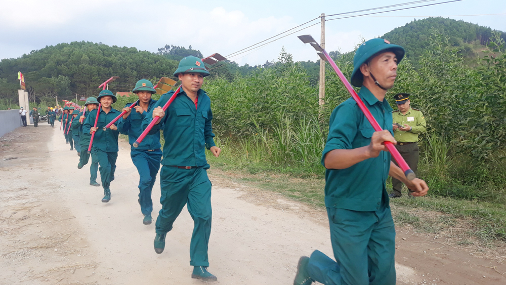 Yên Thế diễn tập phòng, chữa cháy rừng cụm xã