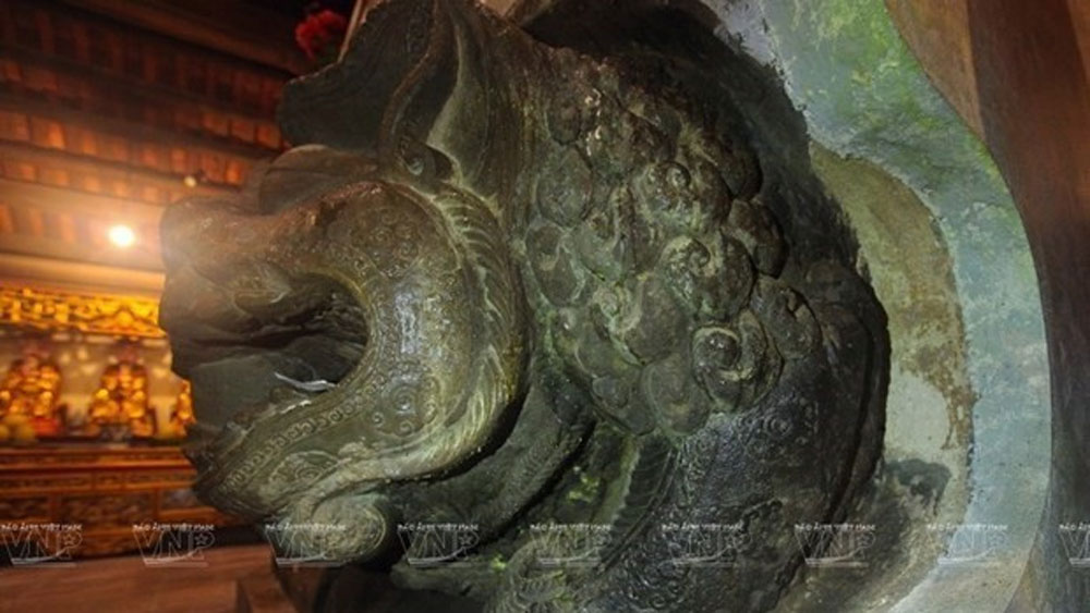 Stone lion statues - Symbol of stone sculpture art of Ly Dynasty