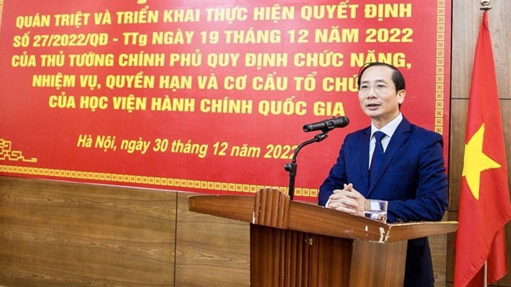 Ông Nguyễn Bá Chiến giữ chức Giám đốc Học viện Hành chính Quốc gia