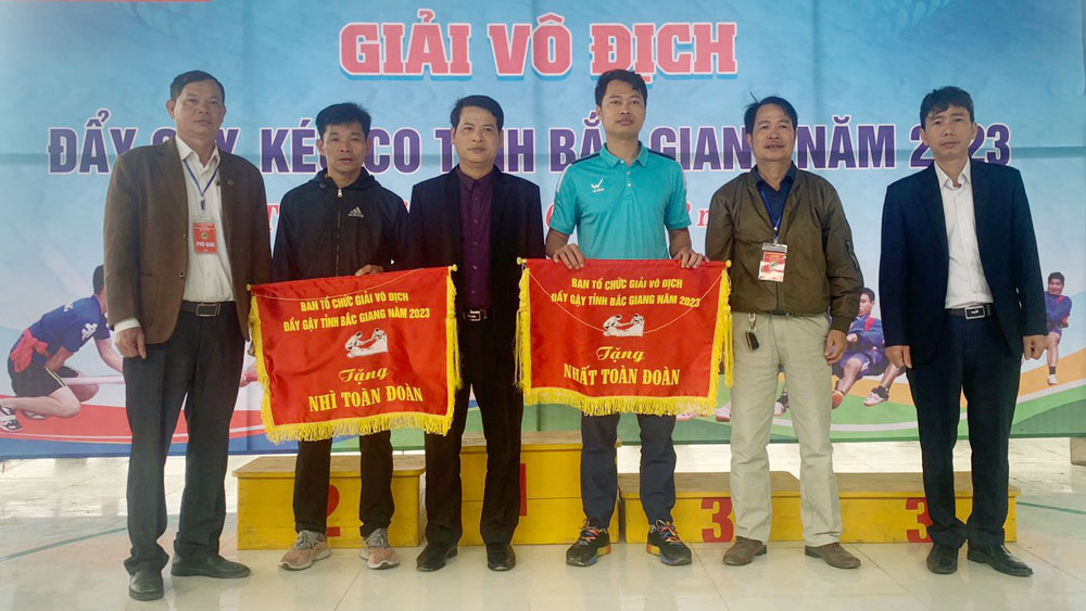 Giải Vô địch đẩy gậy tỉnh Bắc Giang: Đoàn Sơn Động xếp thứ Nhất toàn đoàn