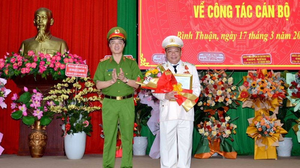 Đại tá Lê Quang Nhân được bổ nhiệm làm Giám đốc Công an tỉnh Bình Thuận