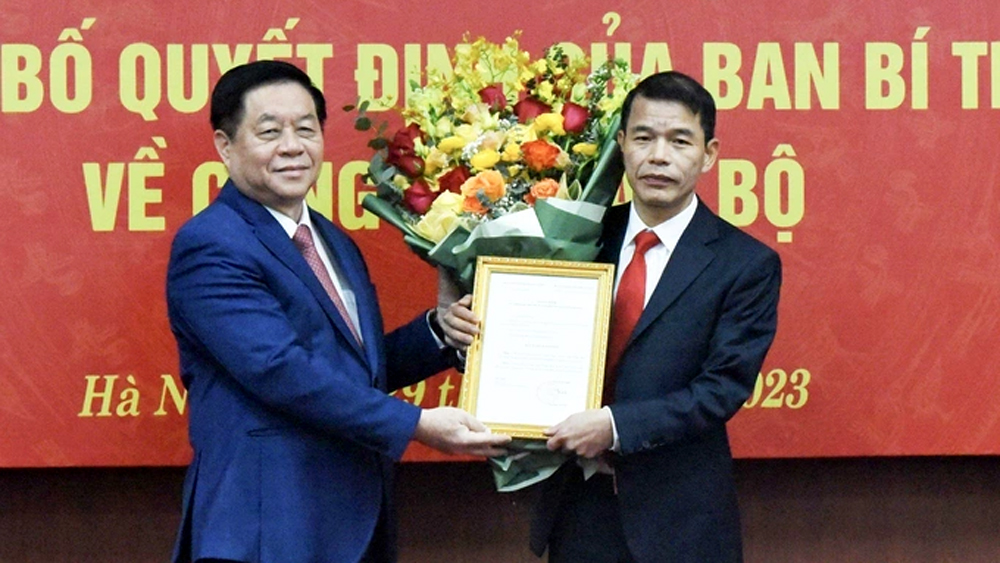 Ông Vũ Thanh Mai làm Phó Trưởng Ban Tuyên giáo Trung ương