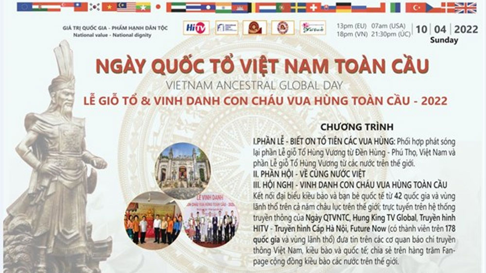 Kế hoạch tổ chức Ngày Quốc Tổ Việt Nam toàn cầu năm 2023