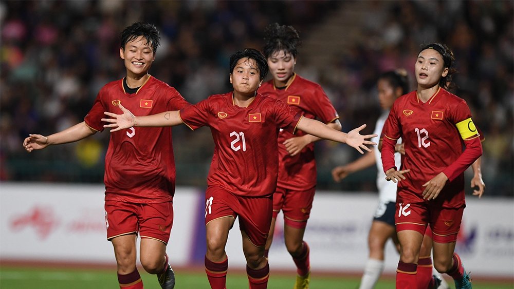 Đại thắng tuyển nữ Campuchia, đội nữ Việt Nam tái ngộ Myanmar ở chung kết SEA Games 32