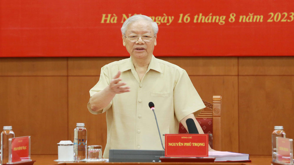 Tổng Bí thư Nguyễn Phú Trọng chủ trì họp Ban Chỉ đạo Trung ương phòng, chống tham nhũng