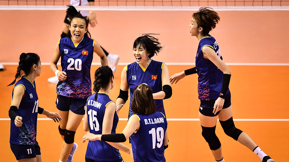 Việt Nam thắng sốc Hàn Quốc ở giải bóng chuyền nữ châu Á